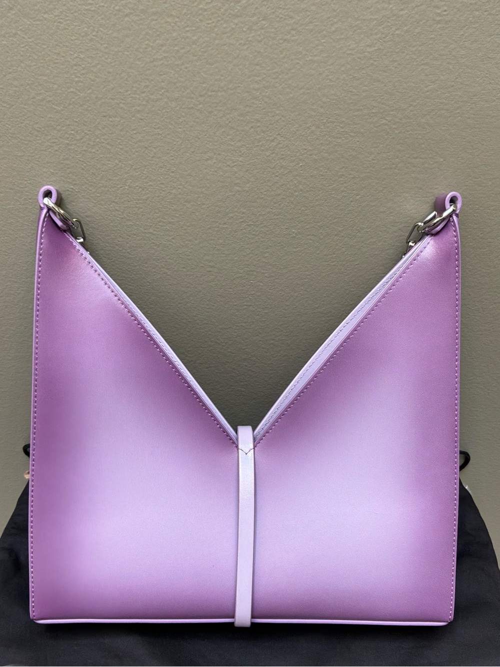 Givenchy Mauve Small Cut Out Bag - Picture 7 of 14